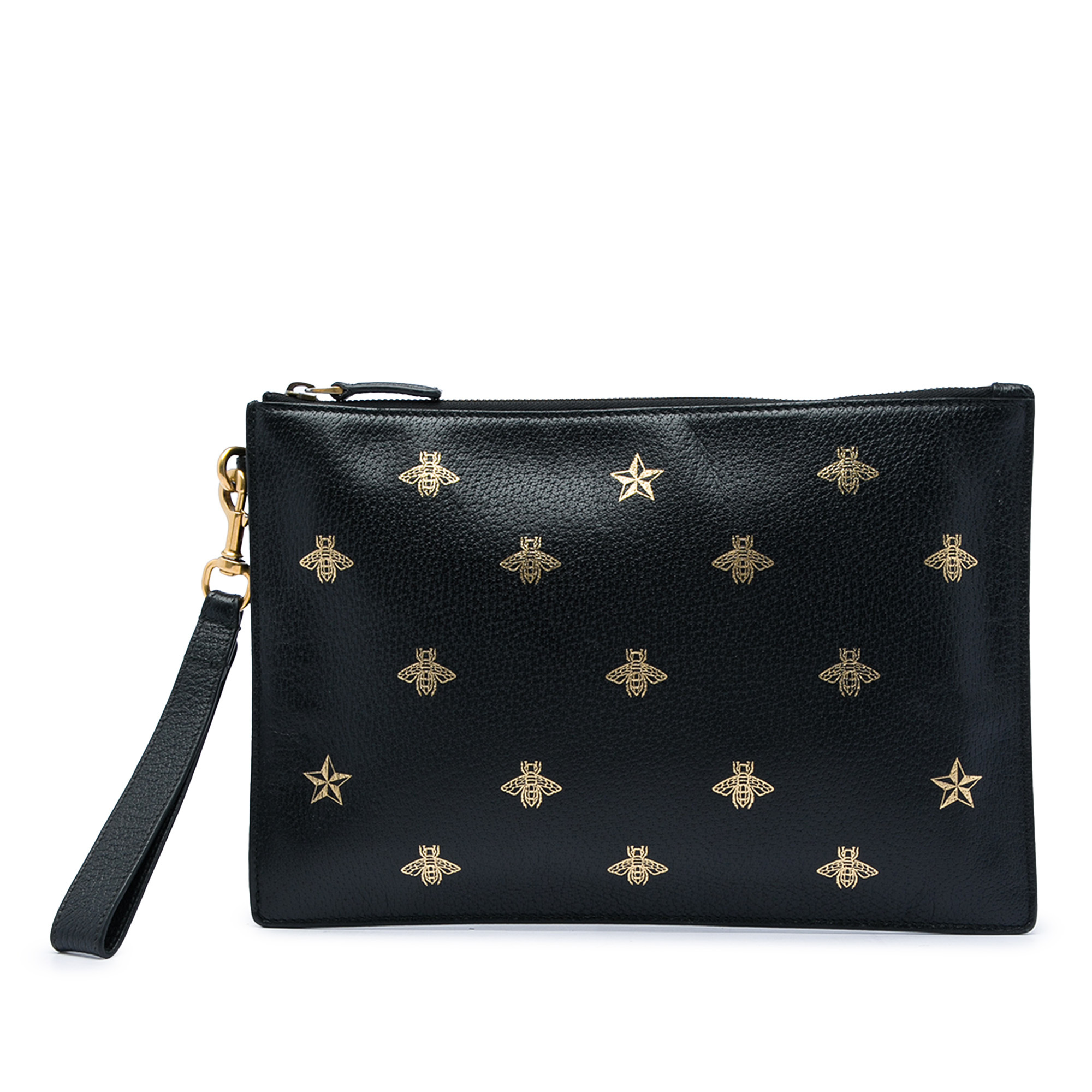 Pre-Loved Gucci Calfskin Bee Star Clutch